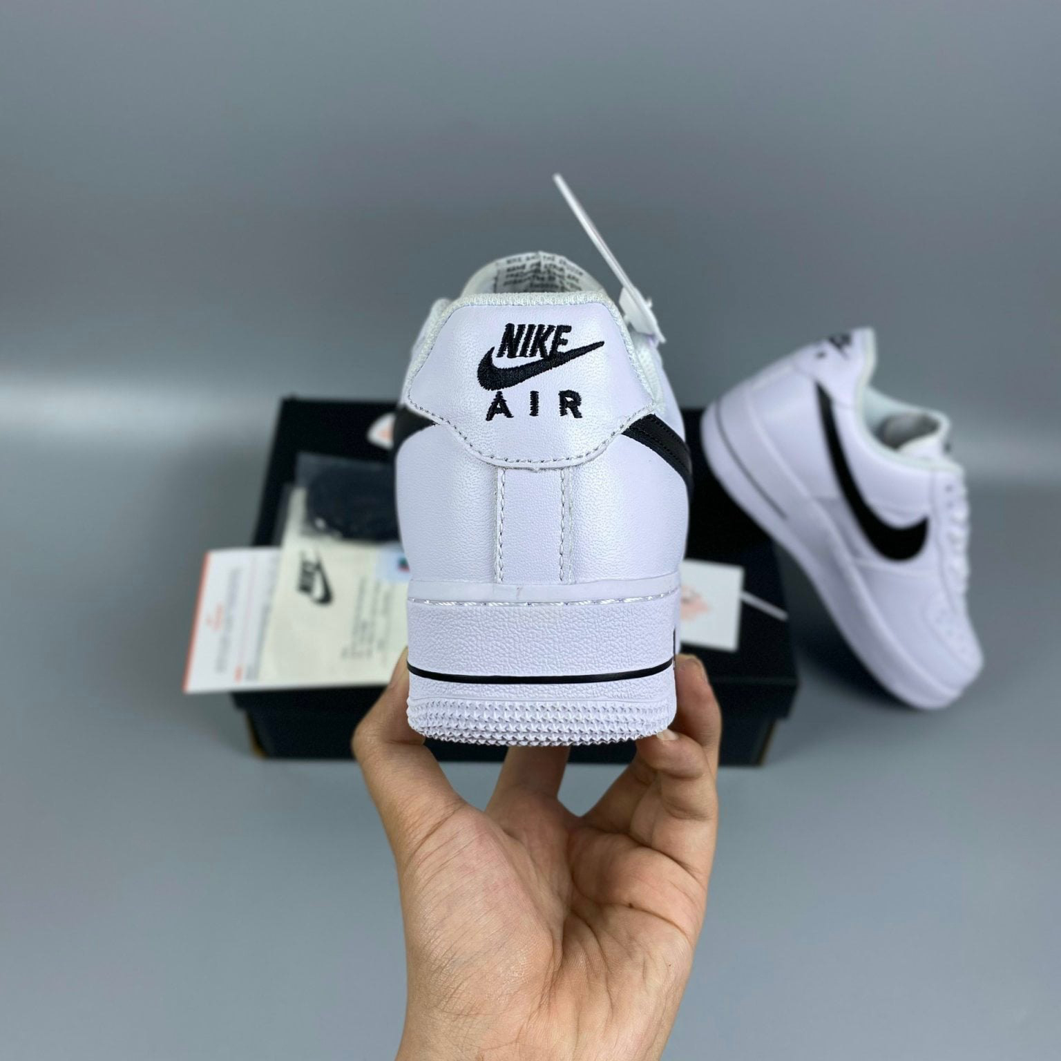 Nike AF1 White Black (1) Nike-AF1-White-Black-1